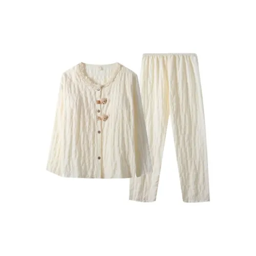 OEING Абрикос Женские Пижамные Комплекты