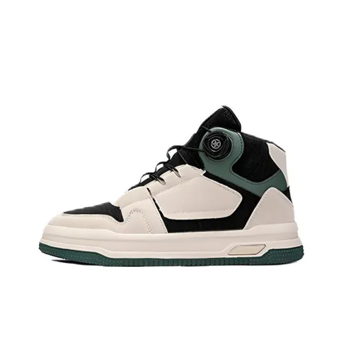 Green Feet Покрытие Slip-Resistant Высокие Кроссовки для Скейтбординга Мужские