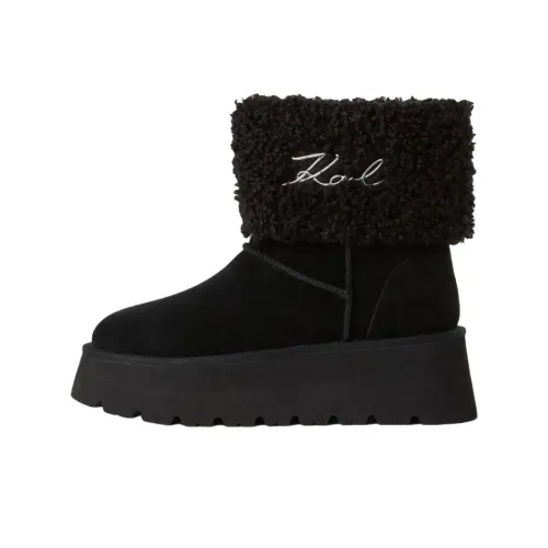 KARL LAGERFELD Короткие сноубутсы женские черные