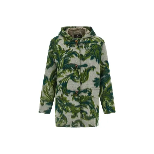 ETRO Зеленое Женское Пальто