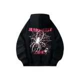 Чёрный, с капюшоном, тонкий