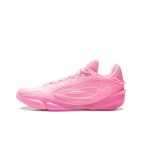 LiNing Wade 808 5 ULTRA Амортизация Износостойкий Низкий Топ Баскетбольные Кроссовки Унисекс Неоново-Розовый