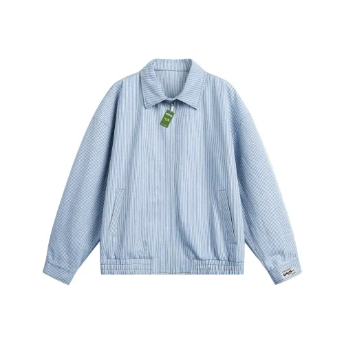 WKOOG Джинсовый синий унисекс куртки