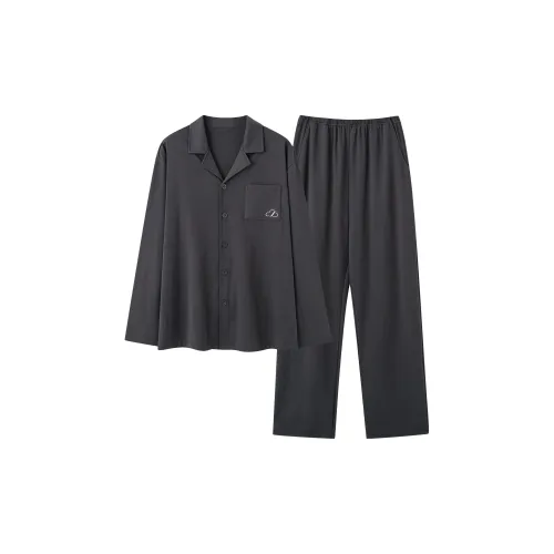 Pretty lady Черный Серый Цвет Мужской Пижамный Комплект