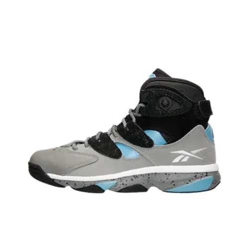 Reebok Shaq Attaq Винтажные баскетбольные кроссовки Мужской Серый Черный