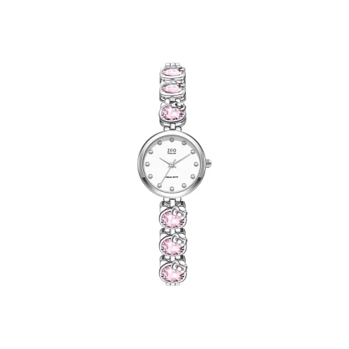 Zgo Sanrio Co Branded Кварцевый механизм Сплав Ремешок Часы Женские Белый циферблат