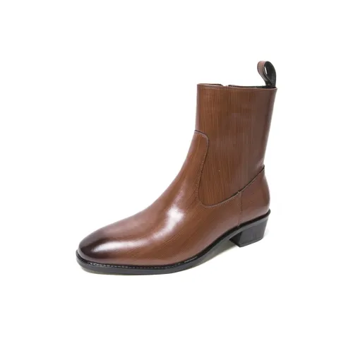 Green feet Ботильоны Коричневый Мужской