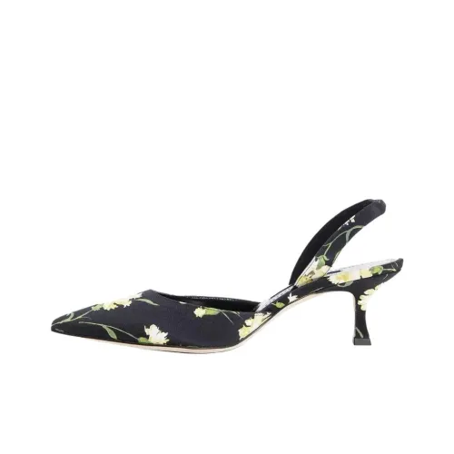 MANOLO BLAHNIK Carolyne Узкий каблук Высокие каблуки 5 см Женские Черный