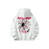 С капюшоном, белый, тонкий