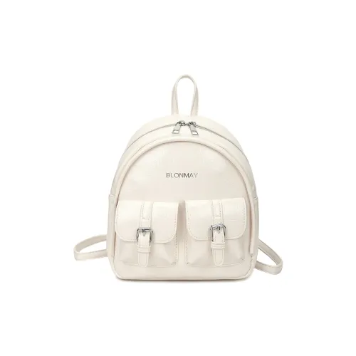 Meow In The Grass ПУ (полиуретан) Рюкзак Женский Белый Черный Кофейный Хаки