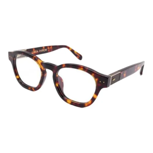 Linda Farrow Ацетат Квадратные Оправы для Очков Унисекс Черепаховый