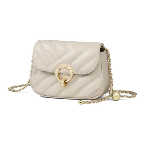 Crtnzo Kroez Сумка через плечо из коровьей кожи стандартная женская цвет экрю