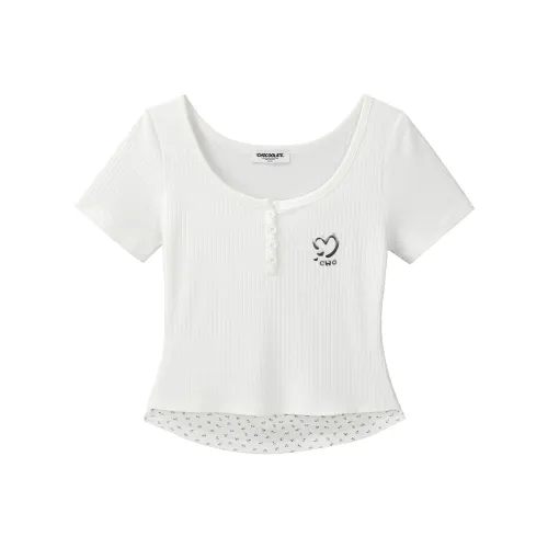 CHOCOOLATE Белый Женские T-рубашки