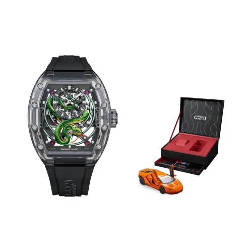 BONEST GATTI Механические часы Мужские часы с циферблатом Skeleton