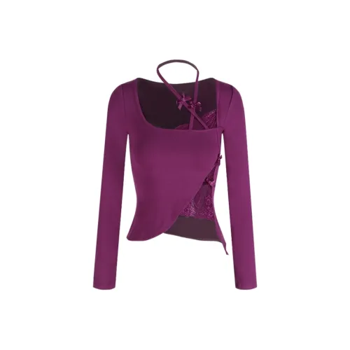 COHX Фиолетовый Женские T-рубашки