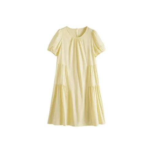 SLLSKY Короткий рукав Платье Женское