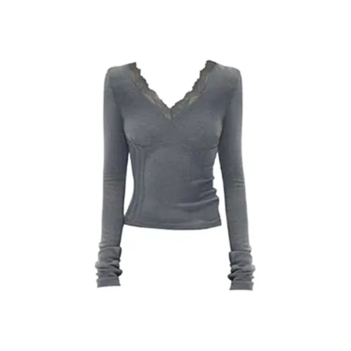 MIMOSA CHUR Серый Женские T-рубашки