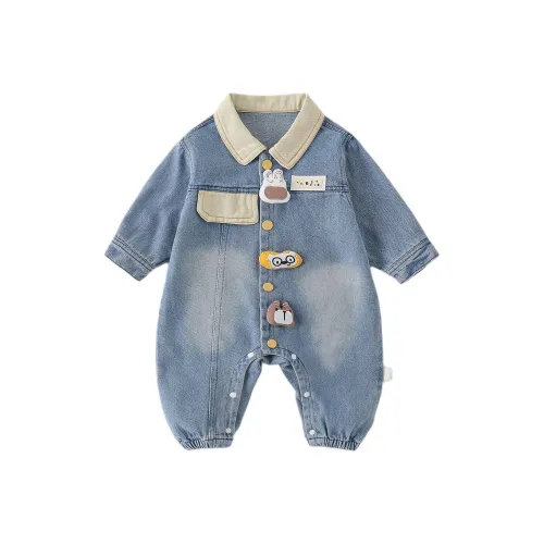 XiaoJinBu Blue Baby Комбинезоны Ползунки