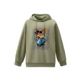 Удобный и мягкий серый горошек зеленый (B кофейный корги)