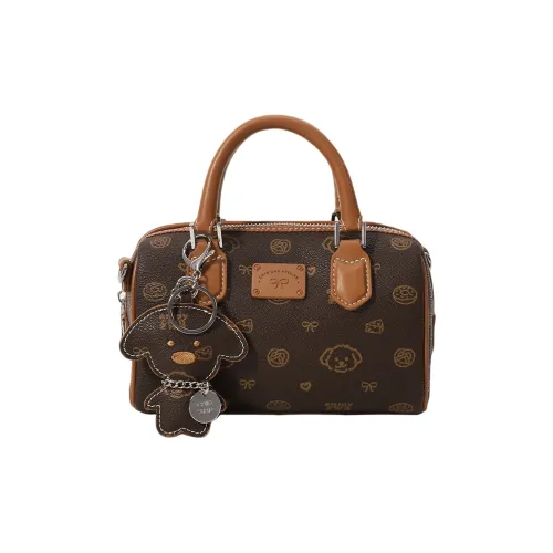 PAYOT Сумка из синтетической кожи одно плечо через плечо стандартная женская монограмма кофе