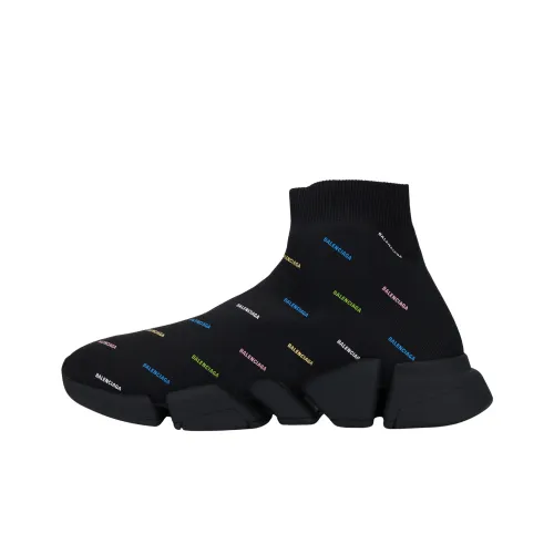 Balenciaga Speed 2,0 High Топ Casual Мужской Черный