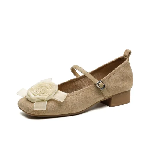 WESTLINK Грубый каблук Туфли Мэри Джейн Женские