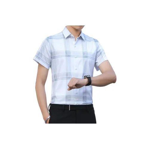 BAISHENGHU Короткий рукав рубашка мужская