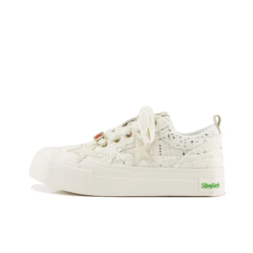 KONG x KAALIXTO Дышащие Низкие Кеды с Увеличением Высоты Унисекс Белые