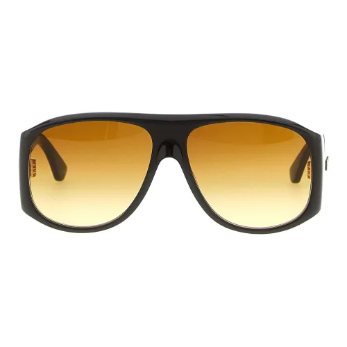 Chloe Переработанные ацетатные авиатор солнцезащитные очки женские черные