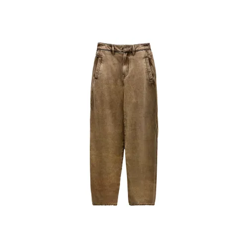 JACQUES WEI Khaki Женские Джинсы
