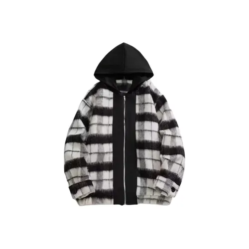 Wooden Rabbit Модный Повседневный Универсальный Дизайн С капюшоном Свободный крой Куртка Мужская