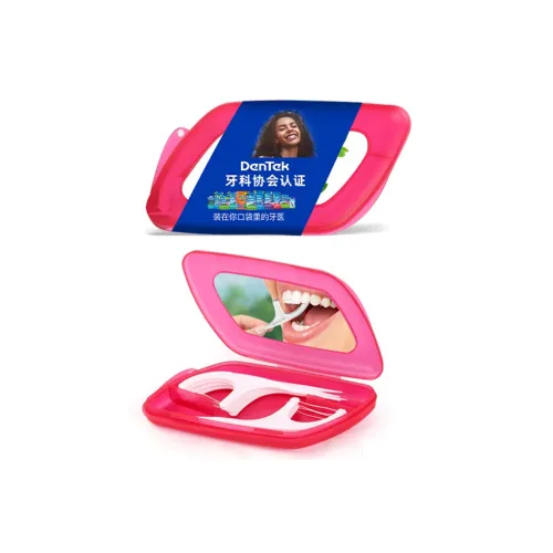 DENTEK Портативный зубная нить для хранения и путешествий в чехле