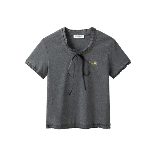 CHOCOOLATE Серый Женские T-рубашки