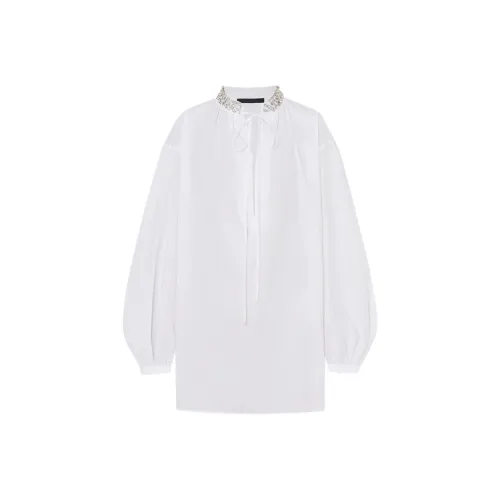 MO CO Отбеленный Белый Женские Рубашки