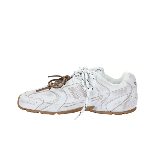 New Balance x MIU MIU NB 530 SL Устойчивый к истиранию Низкий Топ Повседневные Спортивные Кроссовки Женские Белые