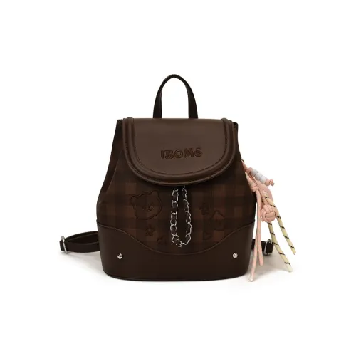 Meow In The Grass ПУ (полиуретан) Рюкзак Женские Кофейный Белый Красный Черный