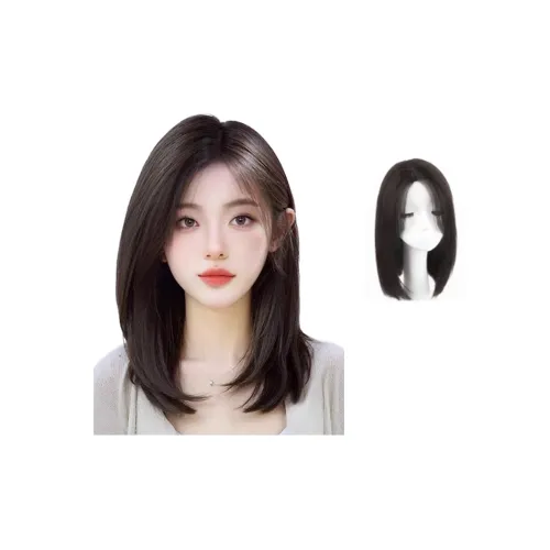 TIANKONGSHU Полный Настоящий Волосы Воротник Волосы Перука Женская Полная Голова Человеческие Волосы Боб Крутой