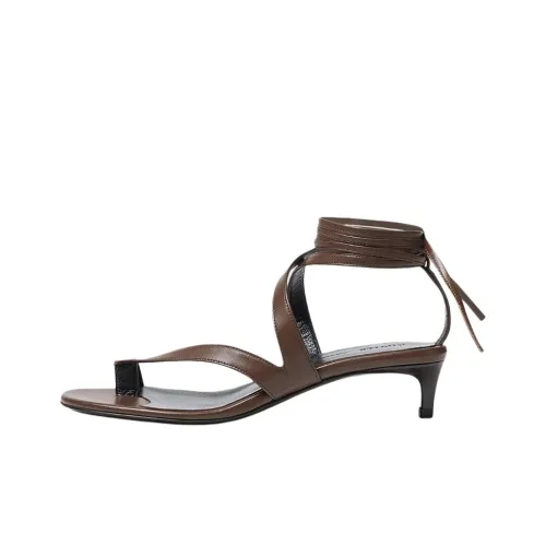 KHAITE Aimee One Sandals Strap 3,5cm Women's Brown