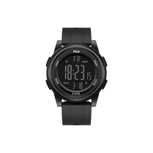 FILA Наручные часы Electronic Механизм Plastic Зеркало Ремешок 49 мм Серый циферблат Унисекс