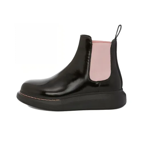 Alexander McQueen Hybrid Короткий Челси Женские Черный