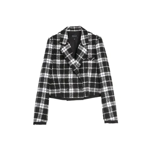 ELLE Черный Белый Женские Деловые Костюмы