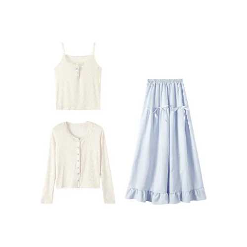 7 SEVFUN Комплект с юбкой Женские Синий