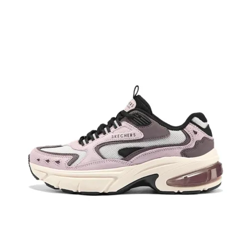 Skechers SKECHER STREET Дышащая Поддержка Низкий Верх Тяжелая Подошва Кроссовки Женские Розовые