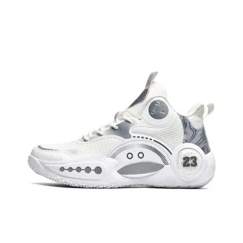 Sharp Engraving Баскетбольные кроссовки High Top Белые Серые Унисекс