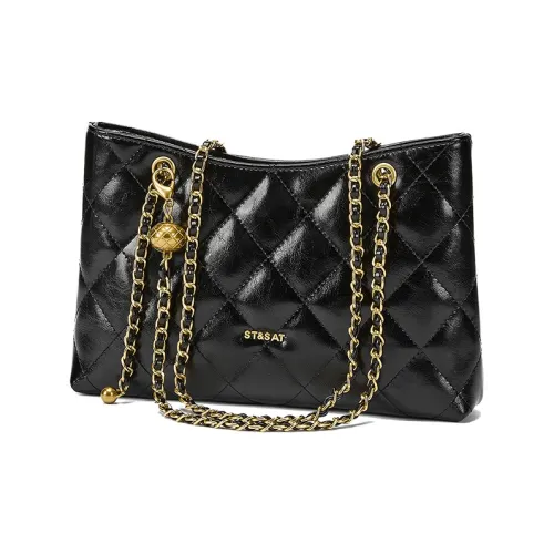 ST SAT Сумка через плечо из коровьей кожи стандартная женская многоцветная