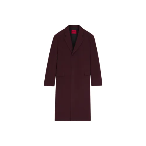 Hugo Boss Мужское пальто темно-красного цвета