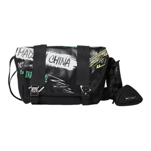 Warrior Нейлоновая сумка через плечо сумка на плечо большая унисекс черная