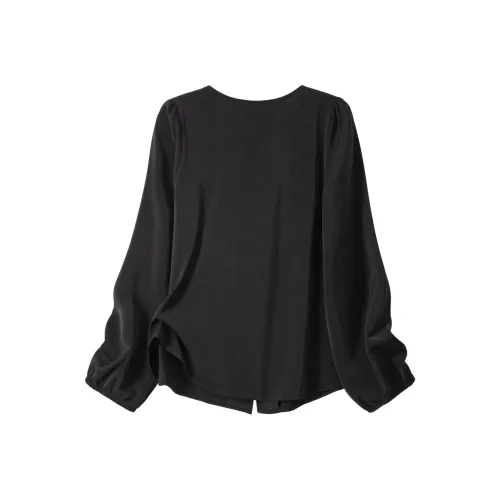 YUNFEIXIU Рубашка Fashion Casual Большой размер Уменьшение веса Свободный крой Универсальный Анти-эйджинг Топ Осенний Женский