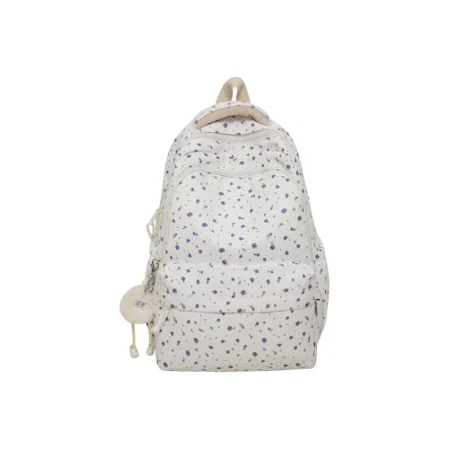 Kwq Нейлоновый рюкзак стандартный орхидея точечный розовый цветочный