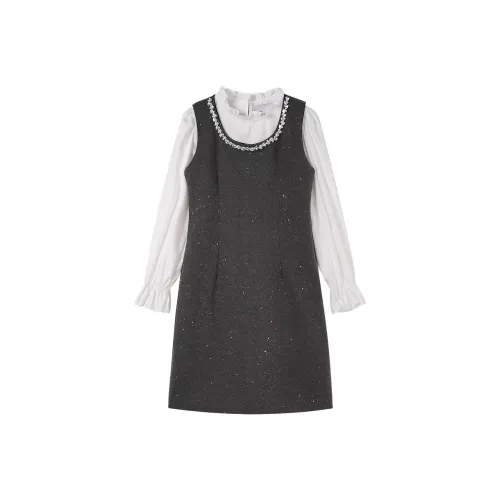 Vine Color Длинное платье с длинными рукавами женское